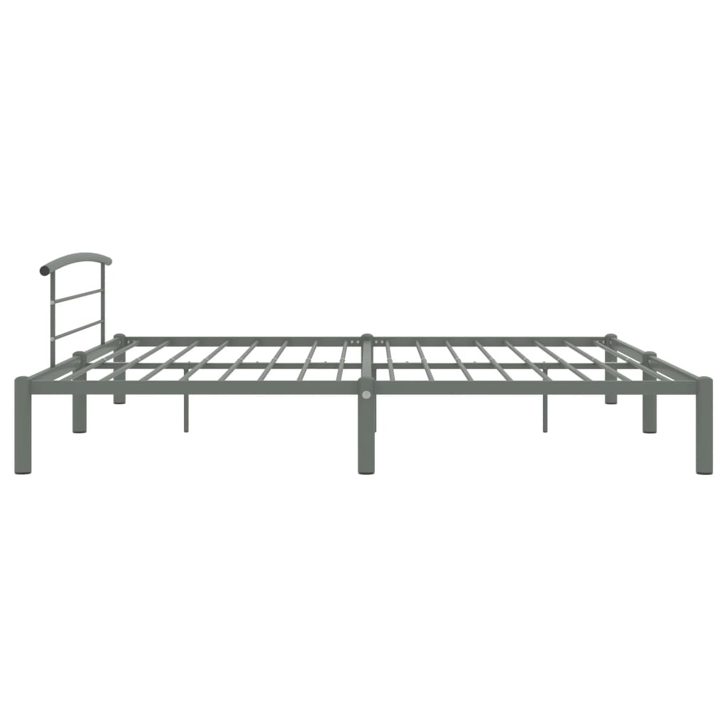 sengestel 200x200 cm metal grå