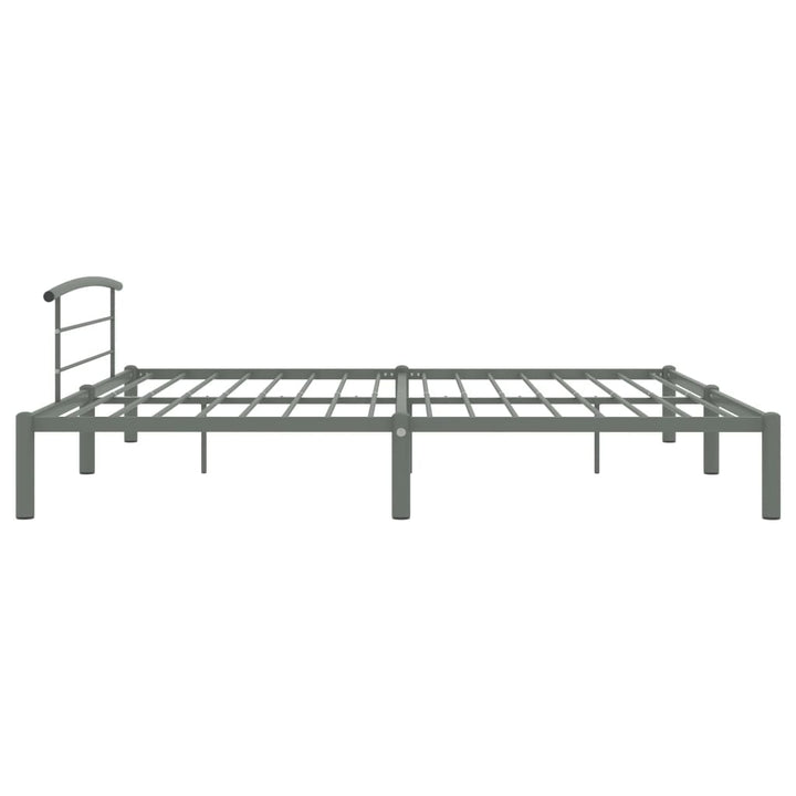 sengestel 200x200 cm metal grå