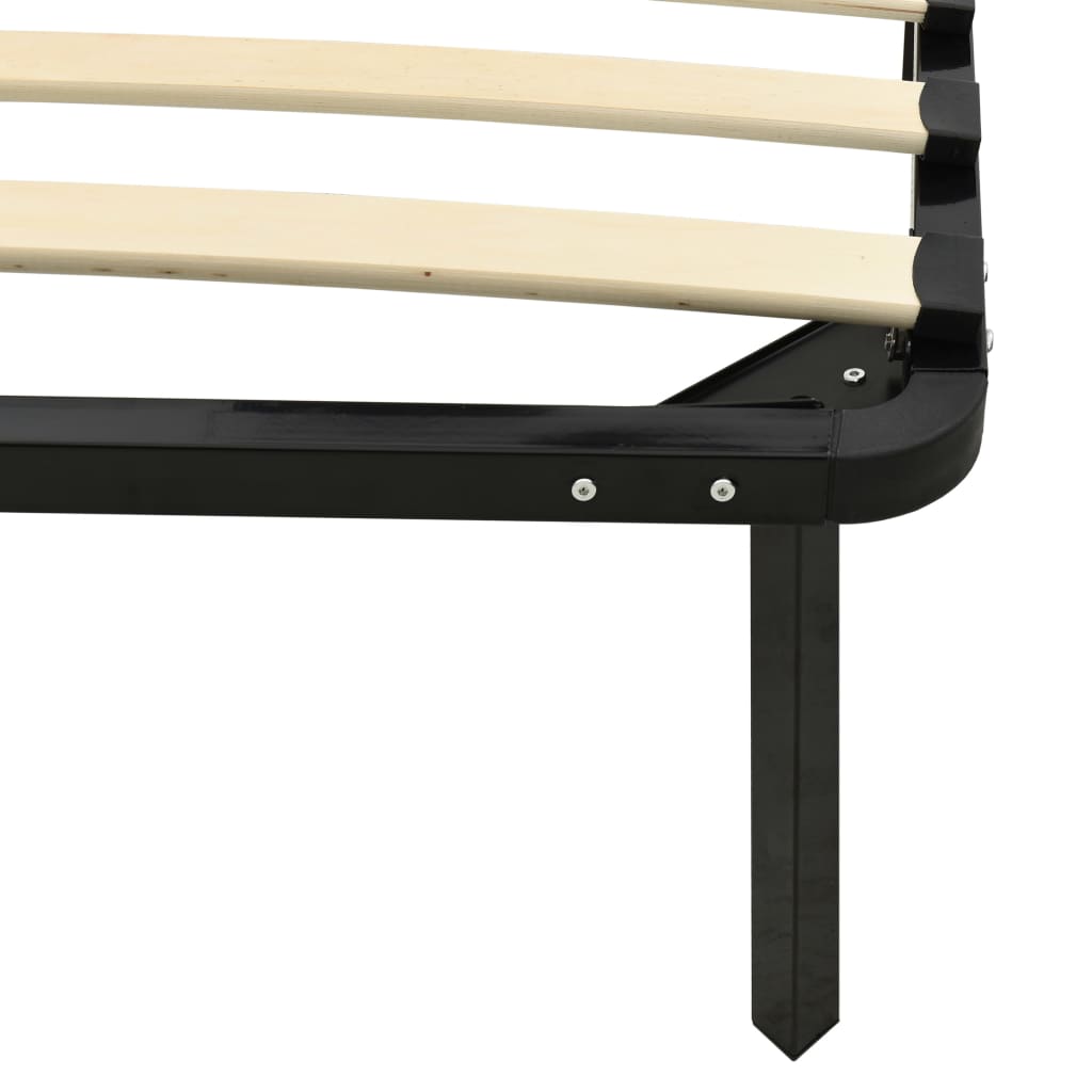 sengestel 200x200 cm metal sort