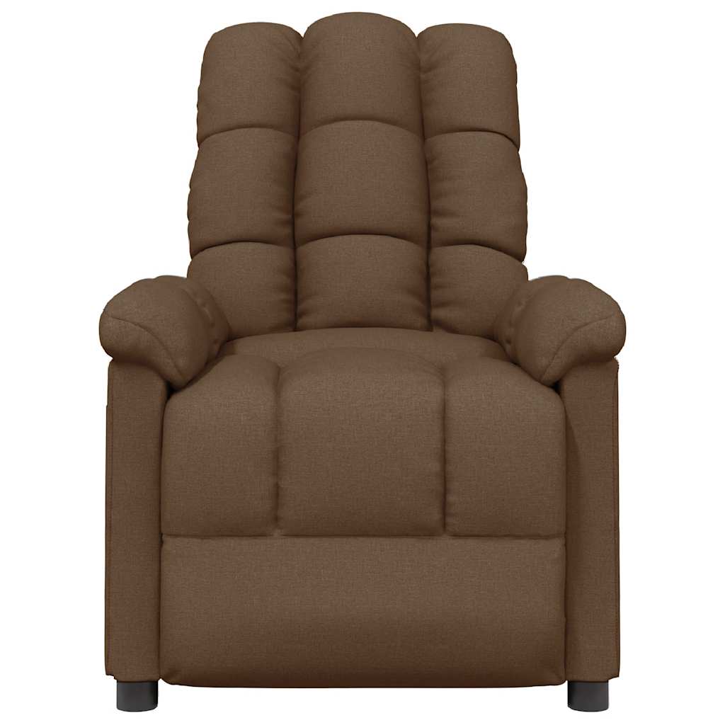 massagestol stof brun