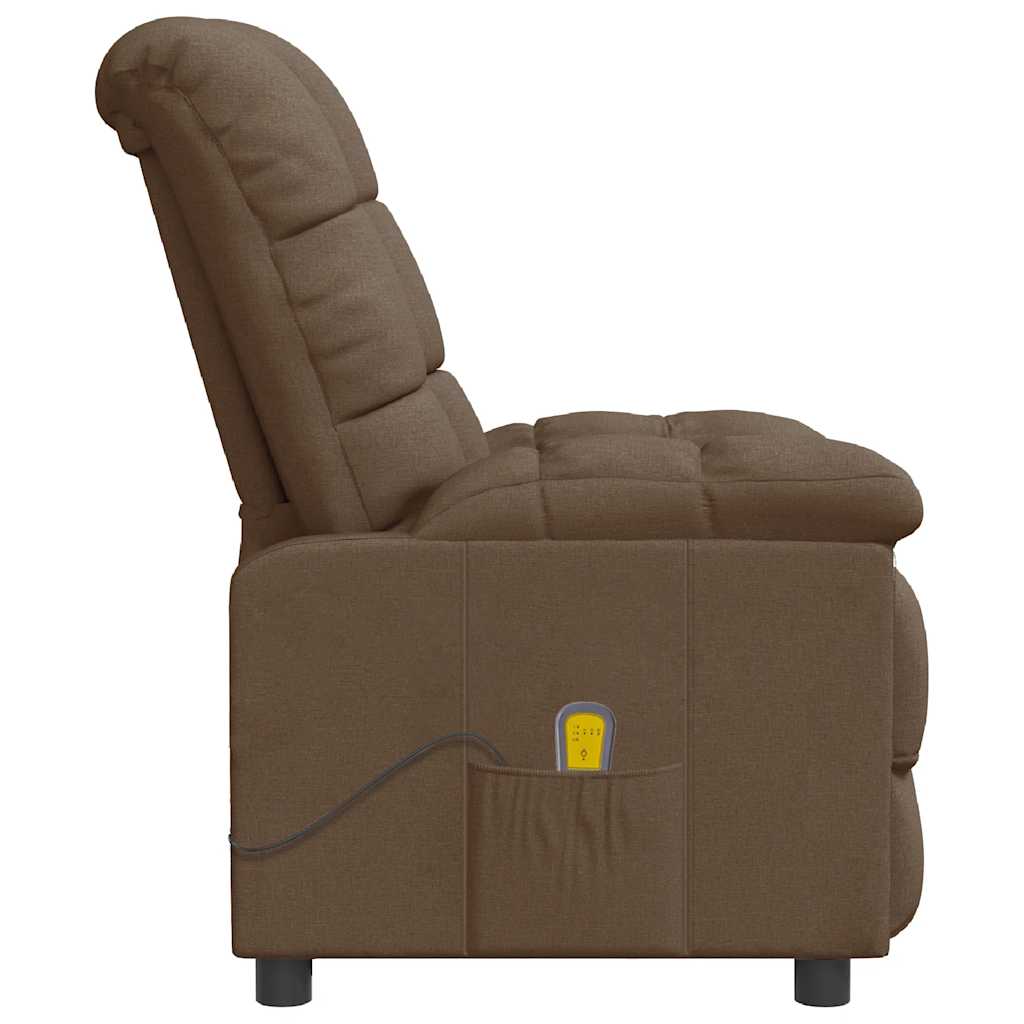 massagestol stof brun