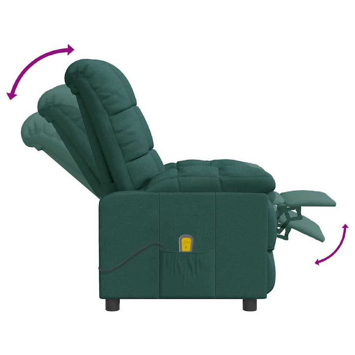 massagestol stof mørkegrøn