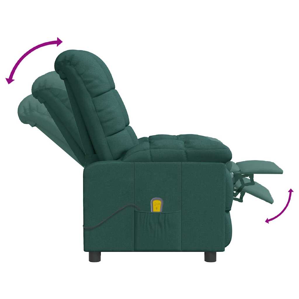 massagestol stof mørkegrøn
