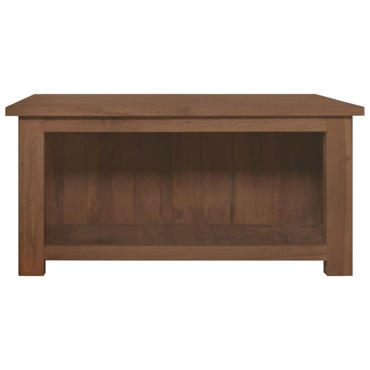 sofabord 68x68x33 cm massivt teaktræ