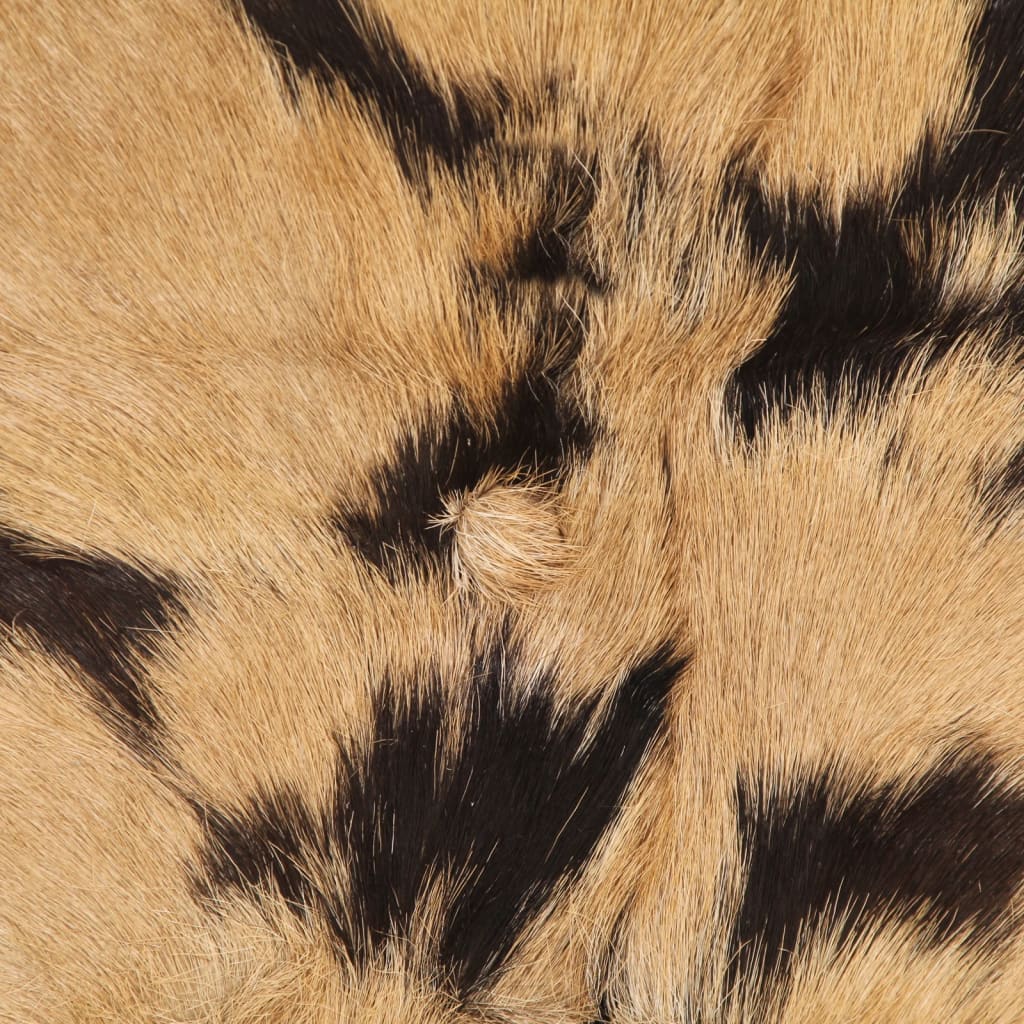 barstole 2 stk. ru mangotræ og ægte skind brun