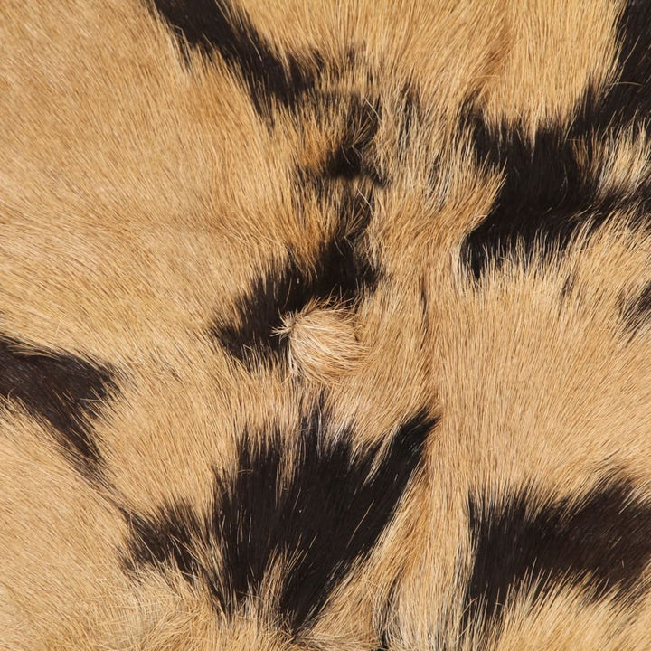 barstole 2 stk. ru mangotræ og ægte skind brun