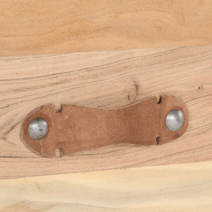 sofabord 90x50x35 cm massivt genbrugstræ