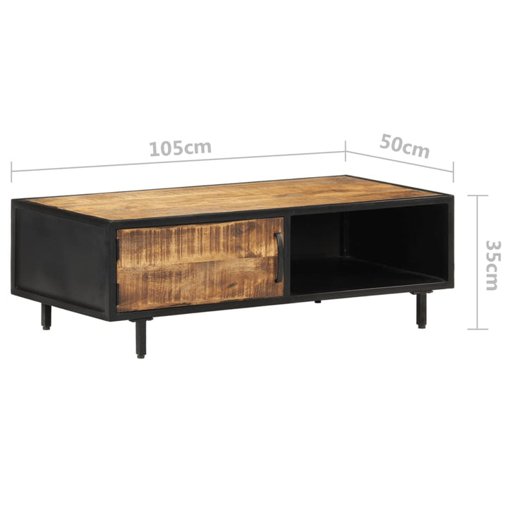 sofabord 105x50x35 cm ru mangotræ
