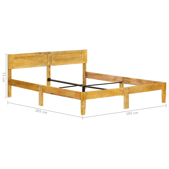sengestel 180 cm massivt mangotræ