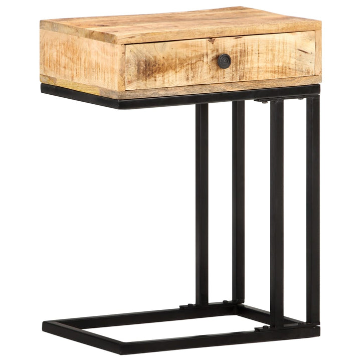 U-formet sidebord 45x30x61 cm massivt mangotræ