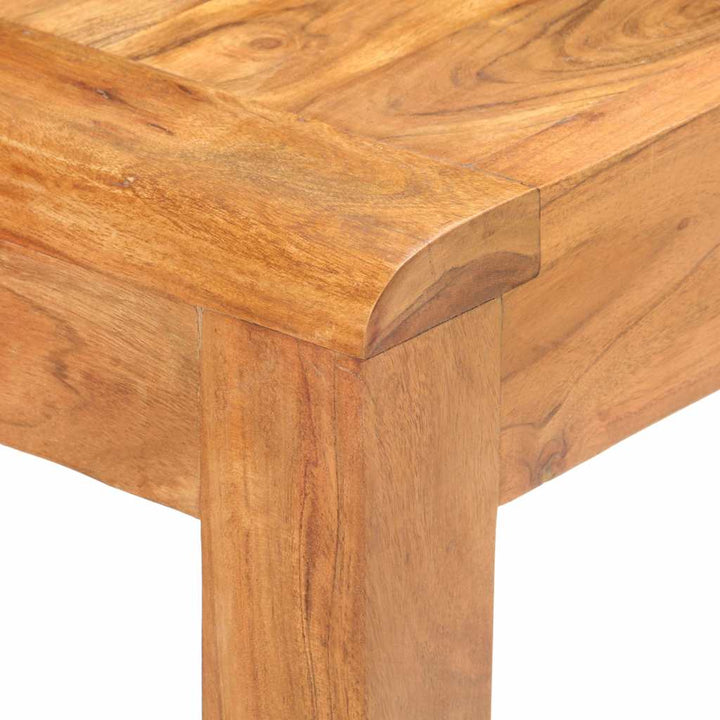 konsolbord 110x40x76 cm massivt akacietræ med honningfinish