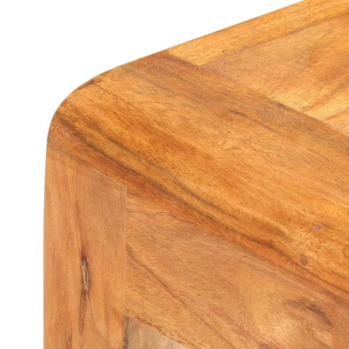 konsolbord 110x40x76 cm massivt akacietræ med honningfinish