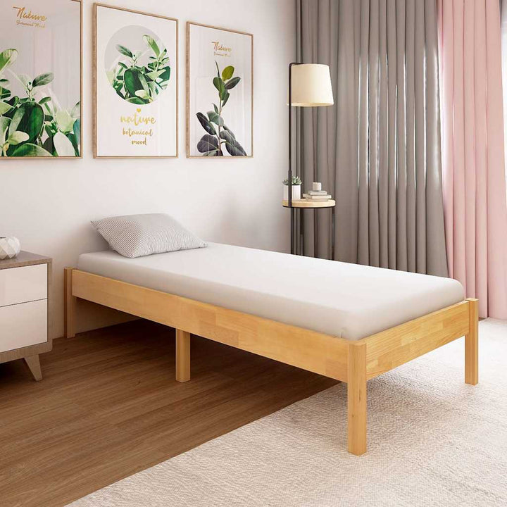 sengestel 90 x 200 cm massivt egetræ