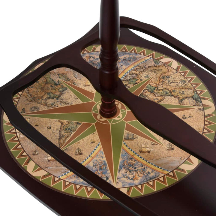 fritstående globusbarskab til vin eukalyptustræ grøn