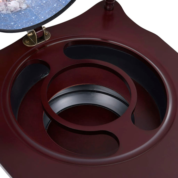 fritstående globusbarskab til vin eukalyptustræ grøn