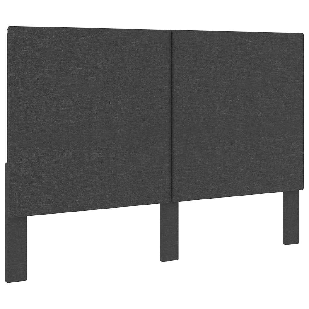 seng med boxmadras 160x200 cm stof mørkegrå