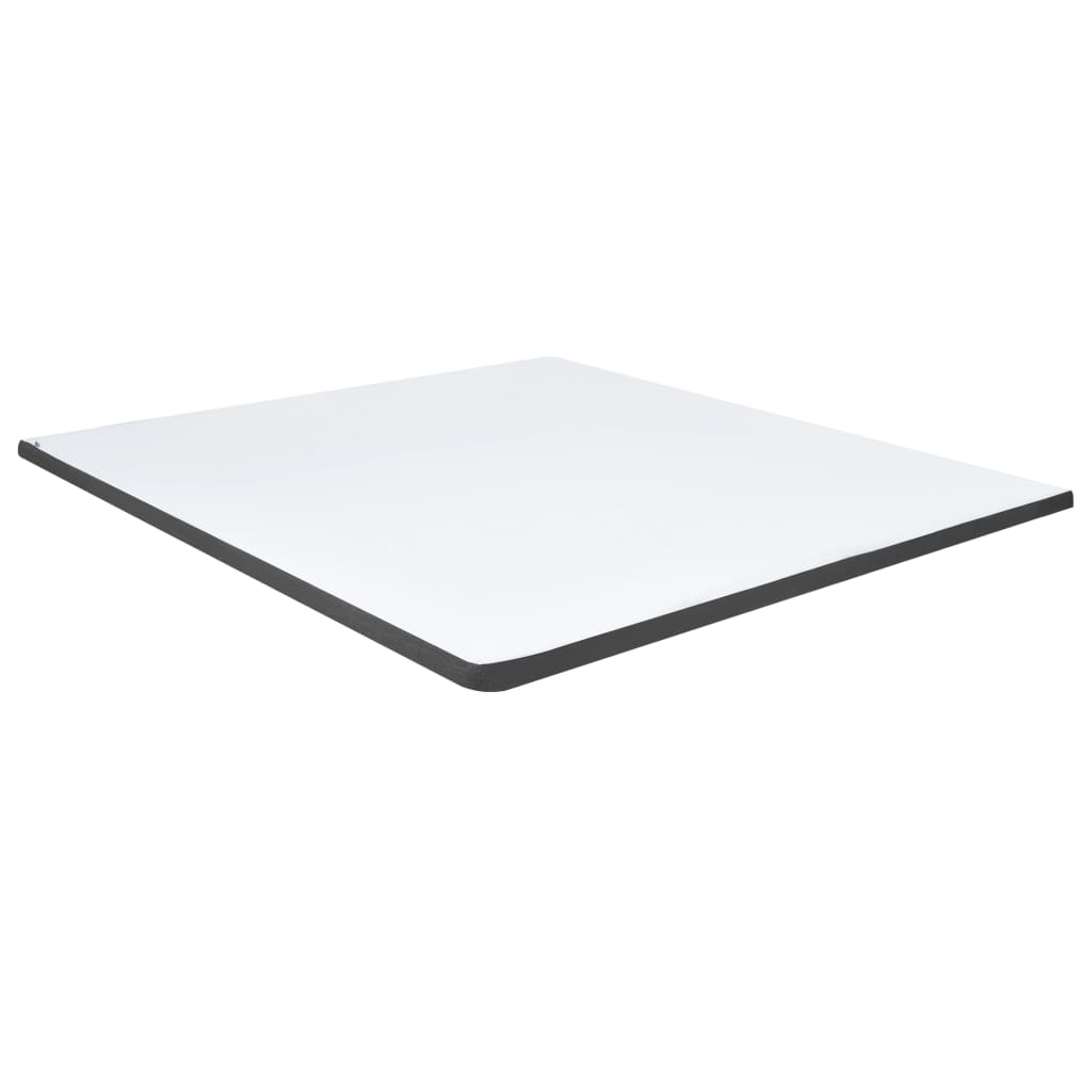 seng med boxmadras 160x200 cm stof mørkegrå