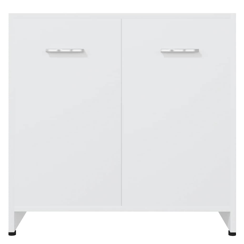 badeværelsesskab 60x33x61 cm konstrueret træ hvid