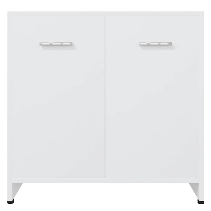 badeværelsesskab 60x33x61 cm konstrueret træ hvid