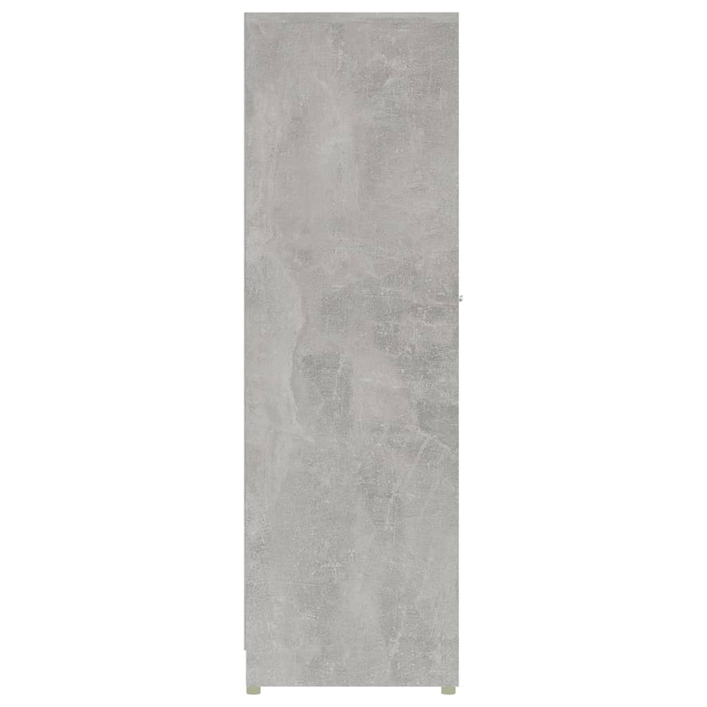 badeværelsesskab 30x30x95 cm konstrueret træ betongrå