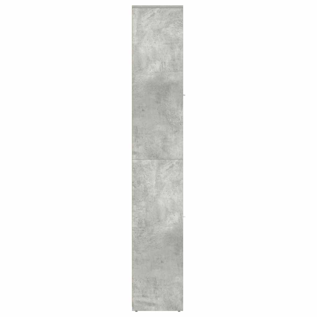 badeværelsesskab 30x30x183,5 cm konstrueret træ betongrå