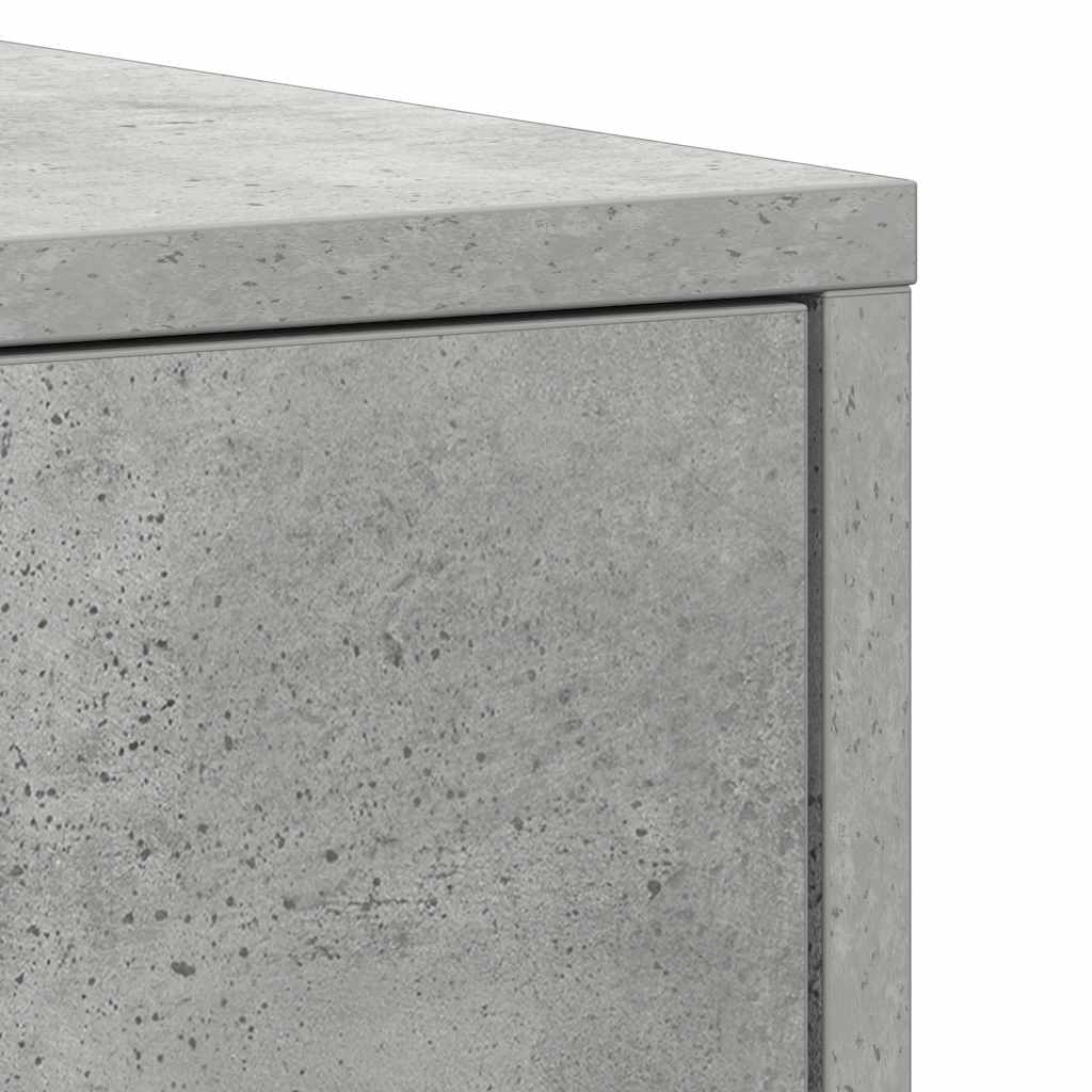 badeværelsesskab 30x30x183,5 cm konstrueret træ betongrå