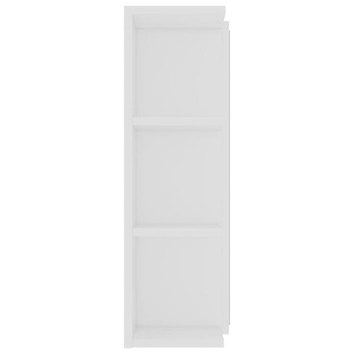 badeværelsesskab med spejl 80x20,5x64 cm konstrueret træ hvid