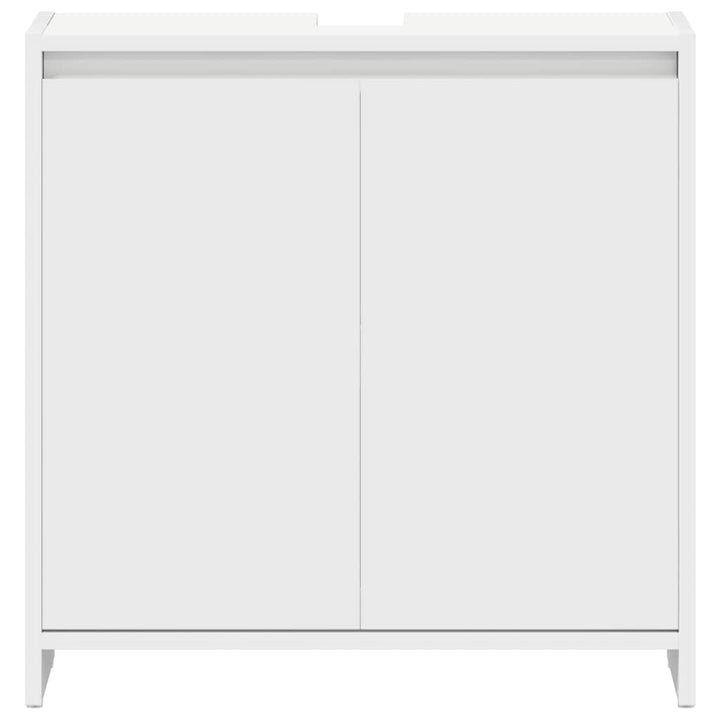 badeværelsesskab 60x33x61 cm konstrueret træ hvid