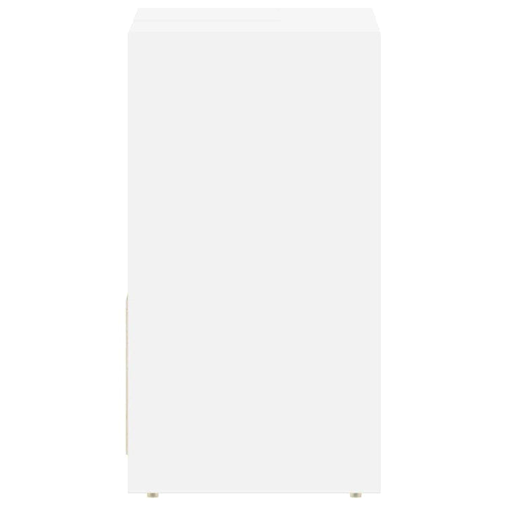 badeværelsesskab 60x33x61 cm konstrueret træ hvid