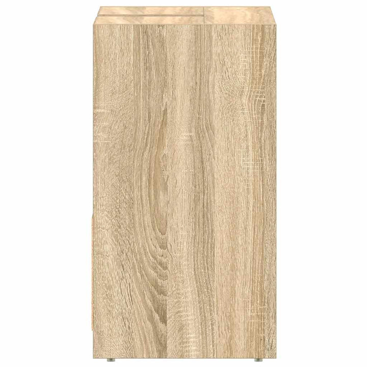 badeværelsesskab 60x33x61 cm konstrueret træ sonoma-eg