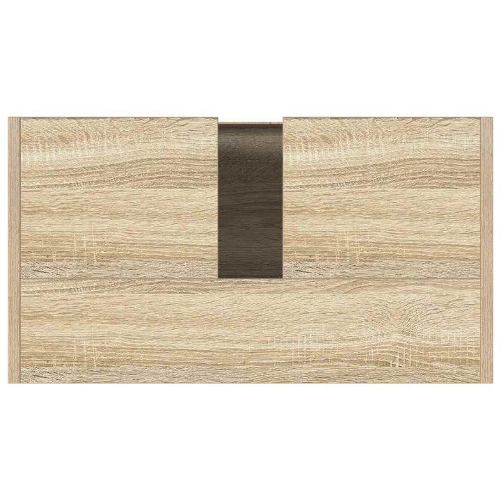 badeværelsesskab 60x33x61 cm konstrueret træ sonoma-eg