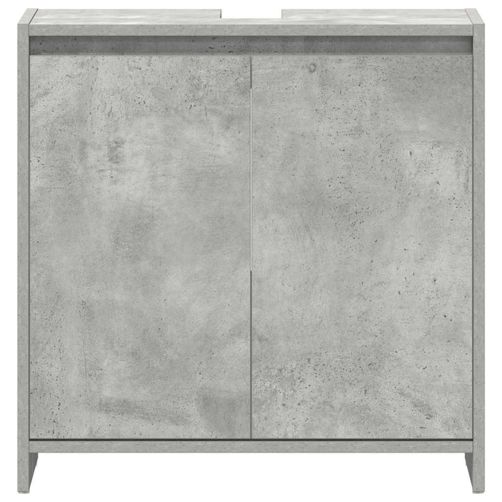 badeværelsesskab 60x33x61 cm konstrueret træ betongrå