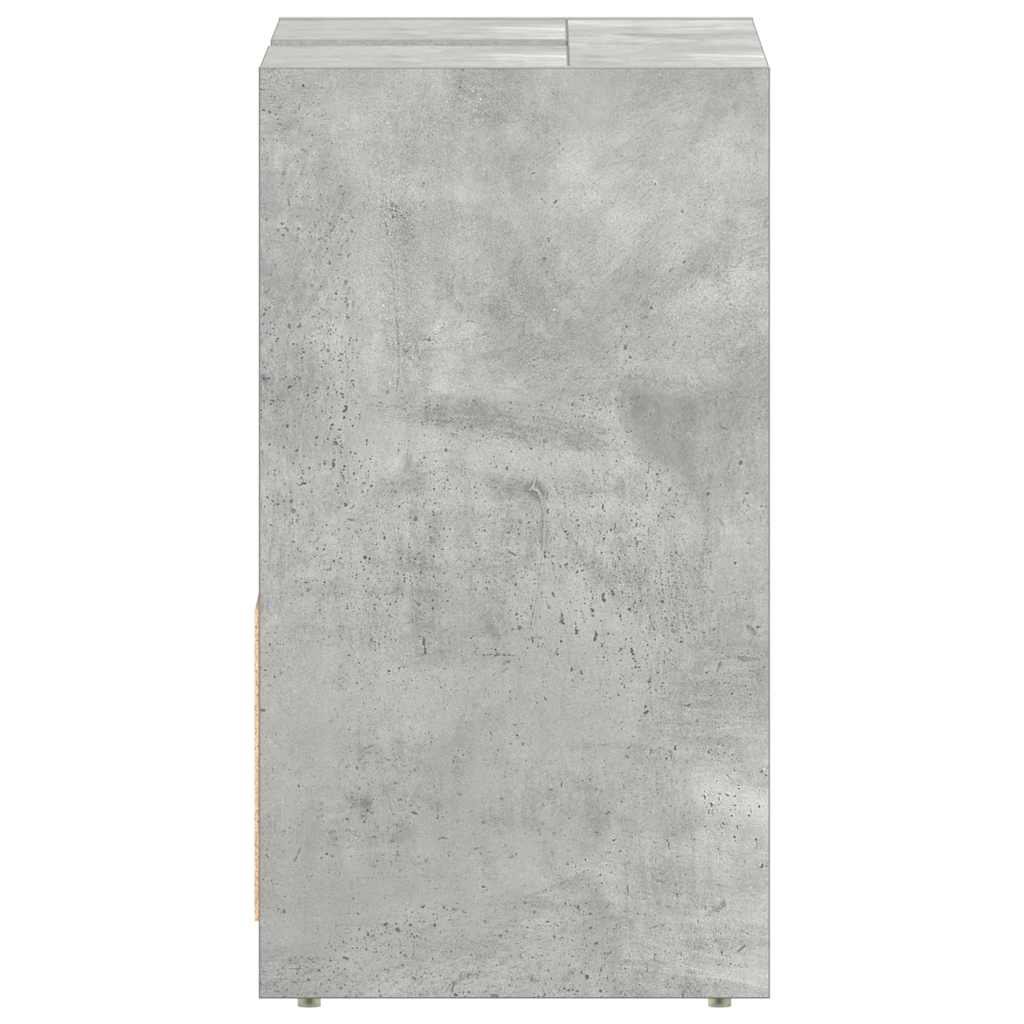 badeværelsesskab 60x33x61 cm konstrueret træ betongrå