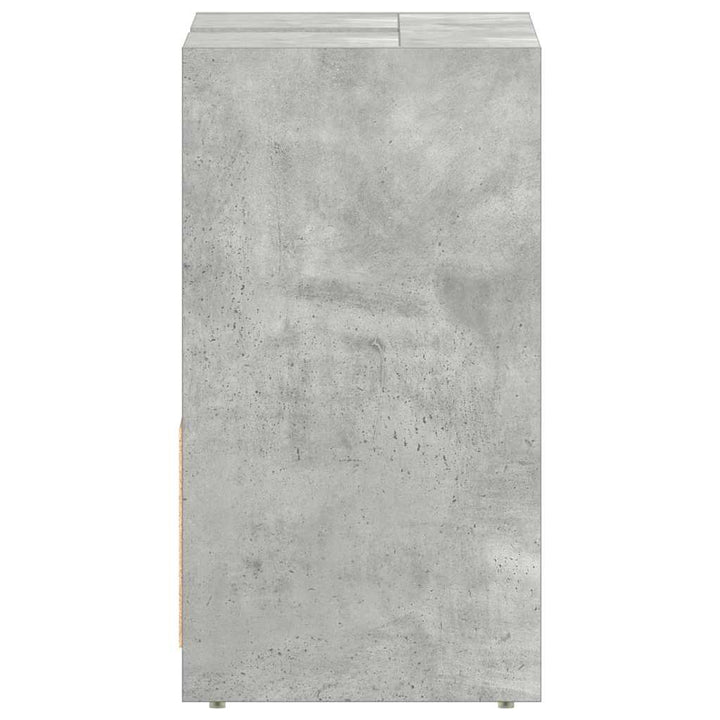 badeværelsesskab 60x33x61 cm konstrueret træ betongrå