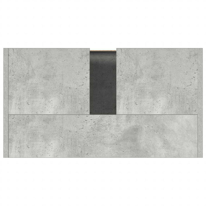 badeværelsesskab 60x33x61 cm konstrueret træ betongrå