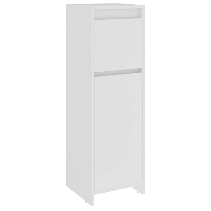 badeværelsesskab 30x30x95 cm konstrueret træ hvid