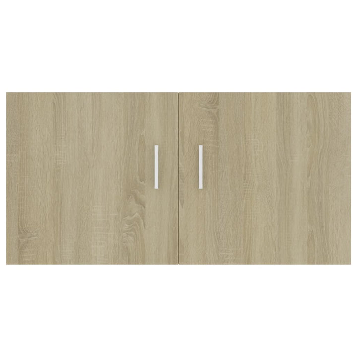 vægskab 80x39x40 cm konstrueret træ sonoma-eg