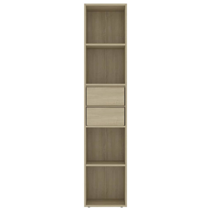 bogreol 36x30x171 cm konstrueret træ sonoma-eg