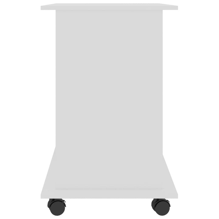 computerbord 80x50x75 cm konstrueret træ hvid