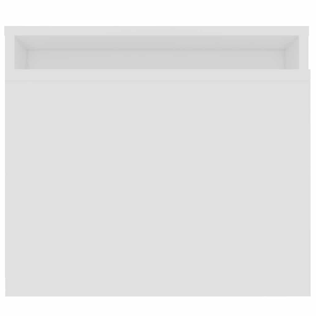sofabordssæt 100x48x40 cm konstrueret træ hvid