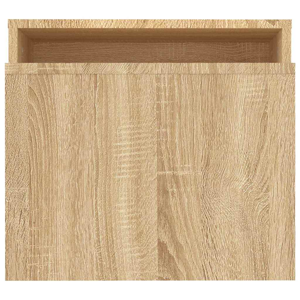 sofabordssæt 100x48x40 cm konstrueret træ sonoma-eg