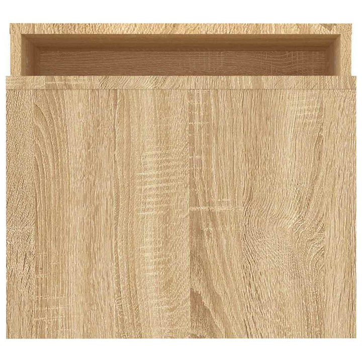 sofabordssæt 100x48x40 cm konstrueret træ sonoma-eg