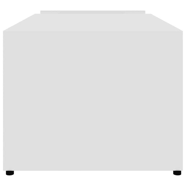 sofabord 90x45x35 cm konstrueret træ hvid