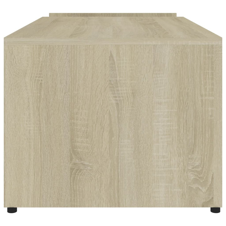 sofabord 90x45x35 cm konstrueret træ sonoma-eg