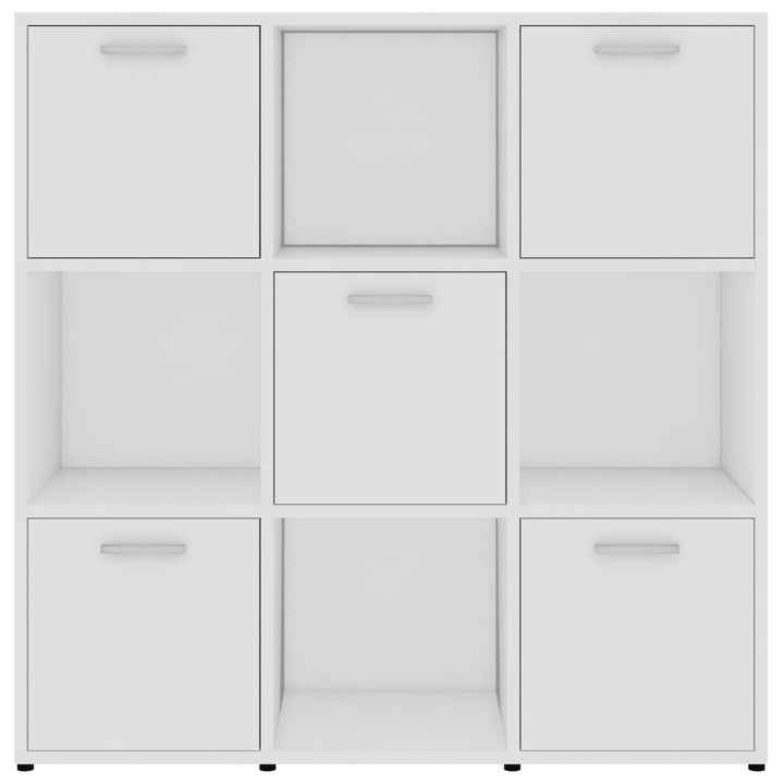 bogreol 90x30x90 cm konstrueret træ hvid