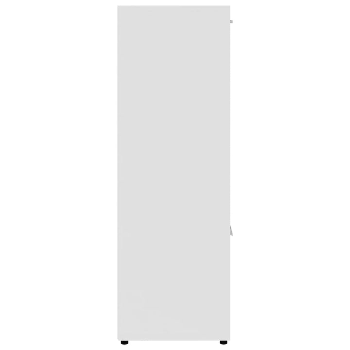bogreol 90x30x90 cm konstrueret træ hvid