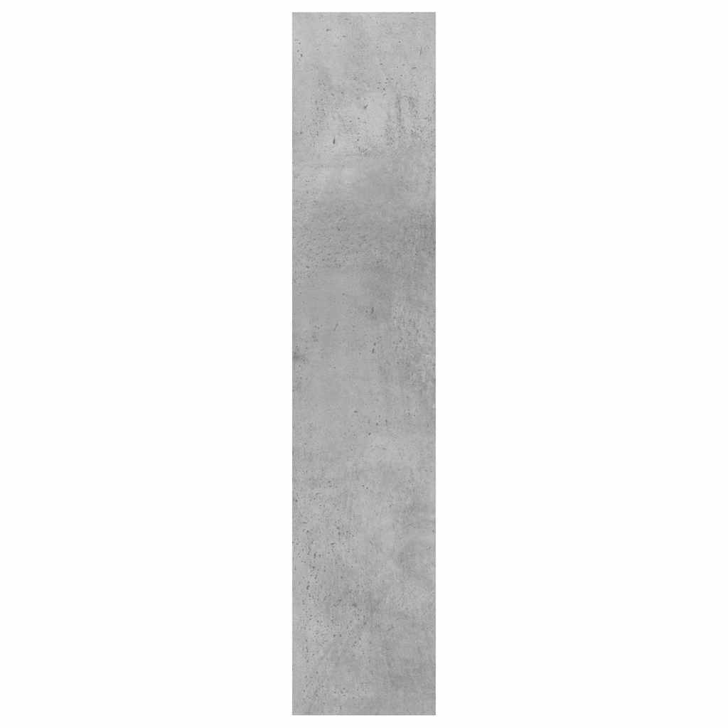 væghylde 90x16x78 cm konstrueret træ betongrå