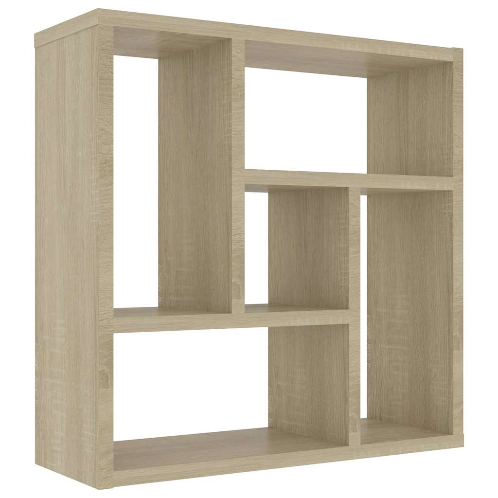 væghylde 45x16x45 cm konstrueret træ sonoma-eg