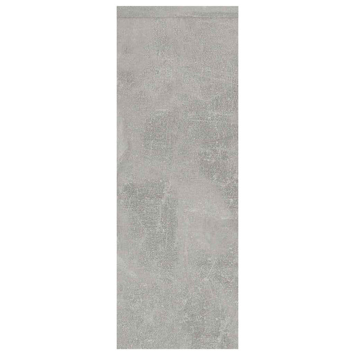 væghylde 45x16x45 cm konstrueret træ betongrå