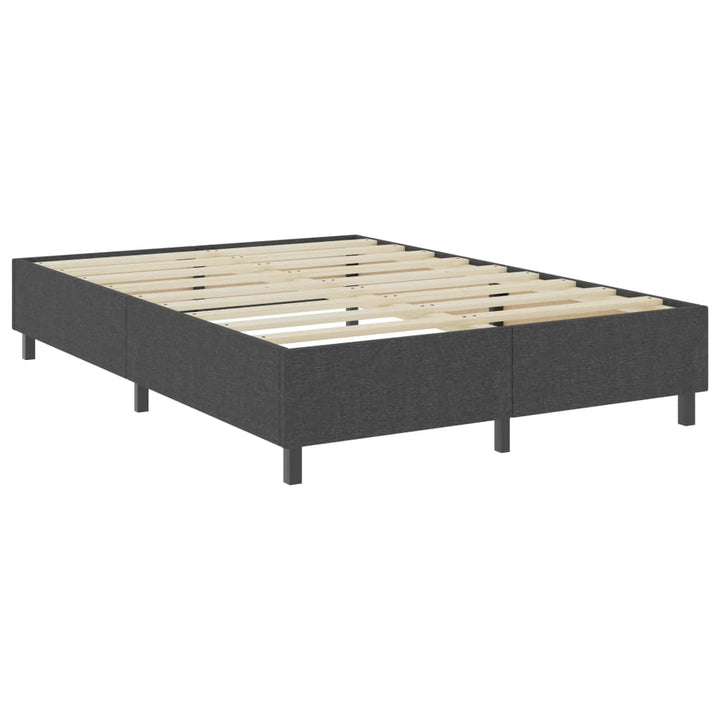 seng med boxmadras 160x200 cm stof mørkegrå
